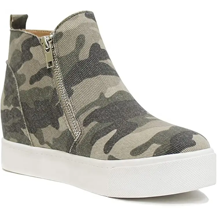 Jian Er Factory Custom Logo New Fashion Mid Top Boots Zapatos Women Men Casual Shoes With Zip Featured Image