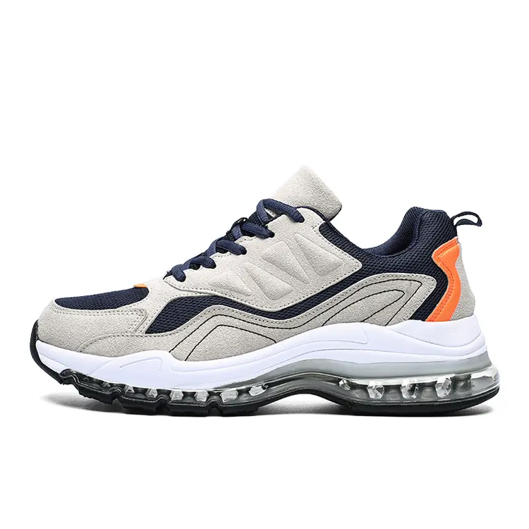 Fashion Style OEM ODM Service Comfortable Men Boy Sneaker Anti Slip Outsole Air Cushion Running Shoes Featured Image
