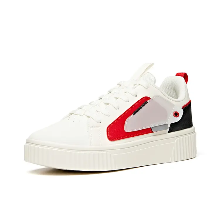 Factory Wholesale Custom Logo White Platform Sneaker Skateboard Women Men Sneaker Shoes Casual Featured Image