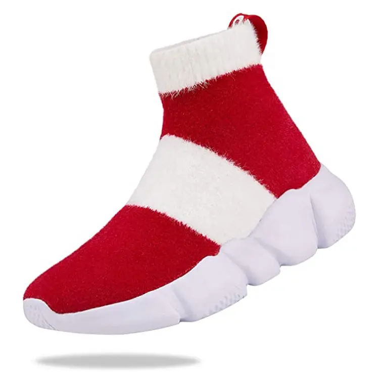 China OEM ODM Service Manufacturers New Style Fashion Botas Design Platform Children Girls Knit Casual Boots