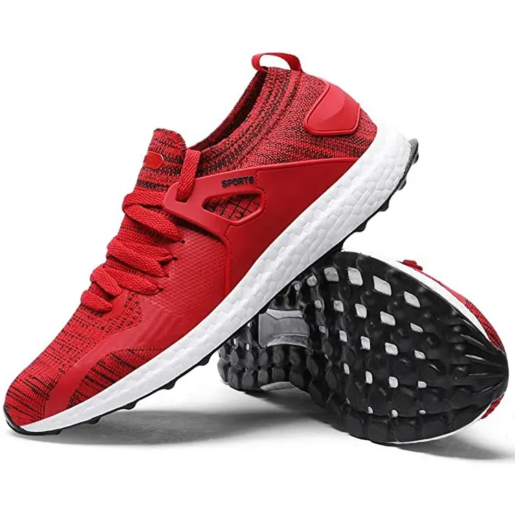OEM ODM Customized BSCI Outdoor Mesh Ktitting Breathable Anti-Odor Sneakers Running Shoes For Men Featured Image