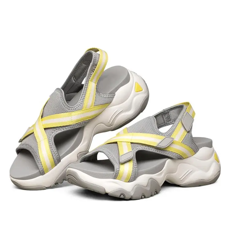 2021 Factory Custom Summer New Arrivals Zapatillas Lightweight Open Toe Women Summer Sandals Flat Platform Featured Image