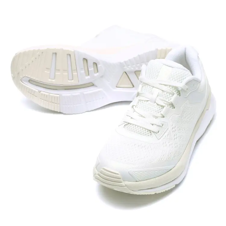 China Simple Styles Customized Supplier BSCI MD Rubber White Latest Fashion Mesh Casual Sneaker Women Running Shoes Featured Image