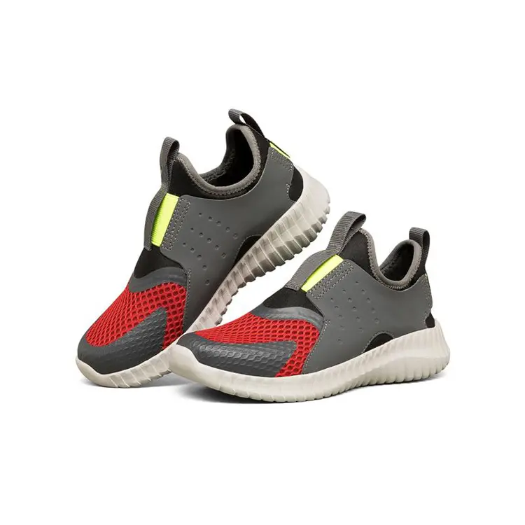 Customized T/T L/C Leather Mesh Breathable Running Sports Sneaker China OEM ODM Service Children Kids Summer Walking Shoes Featured Image