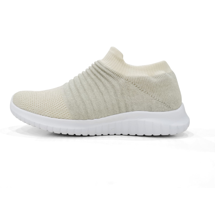 China Popular Latest Fashion Slip-On Knit Sneaker Cheap Sports Running Casual Shoes